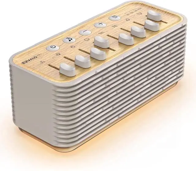 Main image of EZVALO White Noise Sleep Sound Machine, 255+ Mixer Options with Portae Speaker, Night Light, Sleep Timer, Breath Therapy, White Noise Machine for Adults Sleeping Meditation with Light