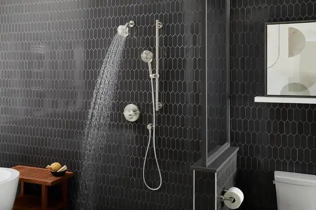 Alt view image 4 of 4 - Danze D460064BN Parma Five Function Showerhead, 1.75 GPM, 4 1/2-Inch, Brushed Nickel