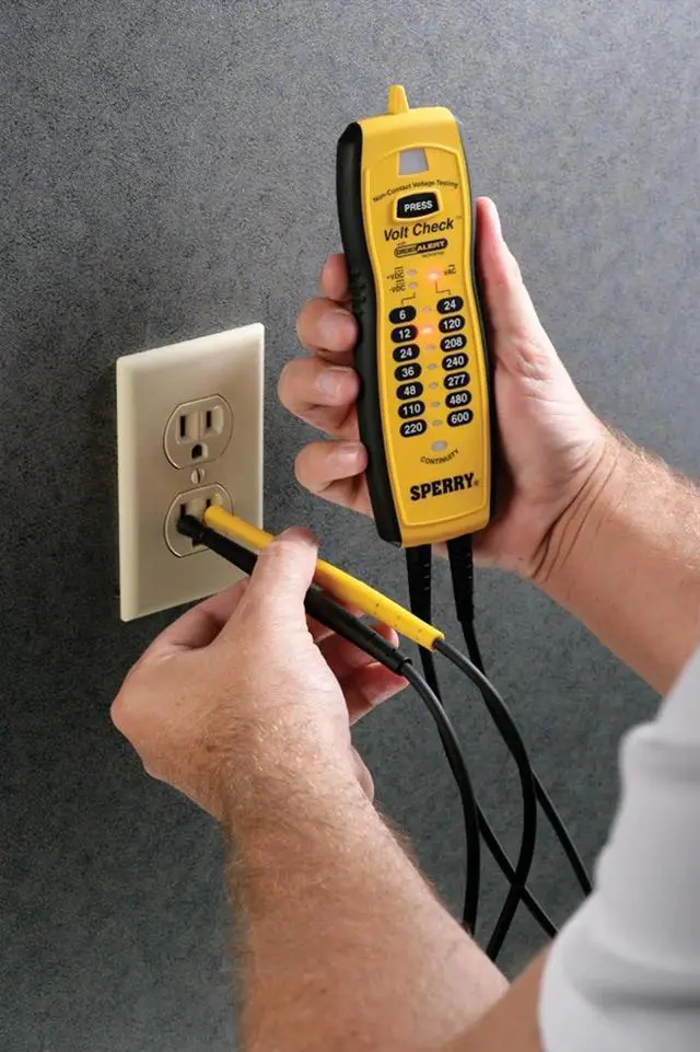 Alt view image 7 of 7 - Instruments VC61000 Volt Check Voltage & Continuity Tester, Black Yellow -