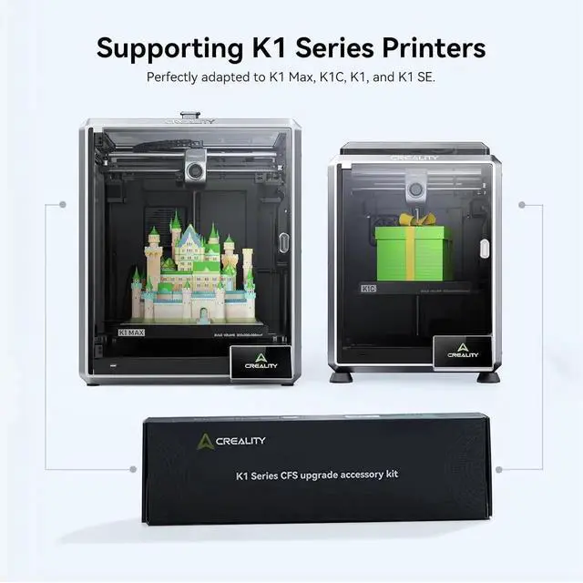 Alt view image 2 of 7 - K1 Series CFS Upgrade Accessory Kit for K1,K1C,K1 MAX,K1 SE 3D Printer, Connecting to CFS Filament System to Realize Multi Color Printing, with New Extruder for Accuracy Filament Change
