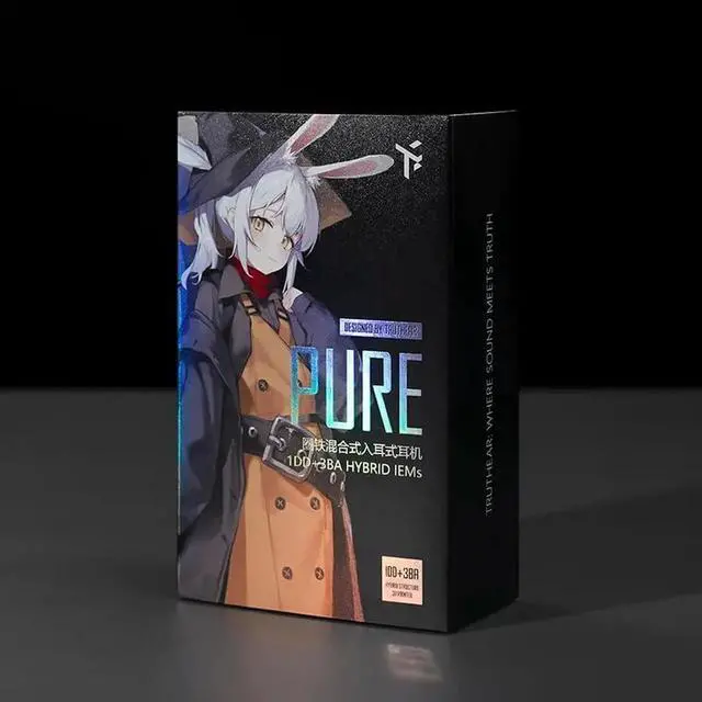 Alt view image 3 of 3 - Pure 1DD+3BA Hybird Wired in-Ear Earphones 3.5mm Plug 0.78mm 2pin Headphones