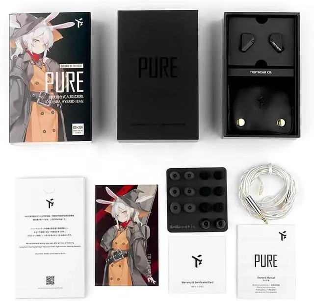 Alt view image 2 of 3 - Pure 1DD+3BA Hybird Wired in-Ear Earphones 3.5mm Plug 0.78mm 2pin Headphones