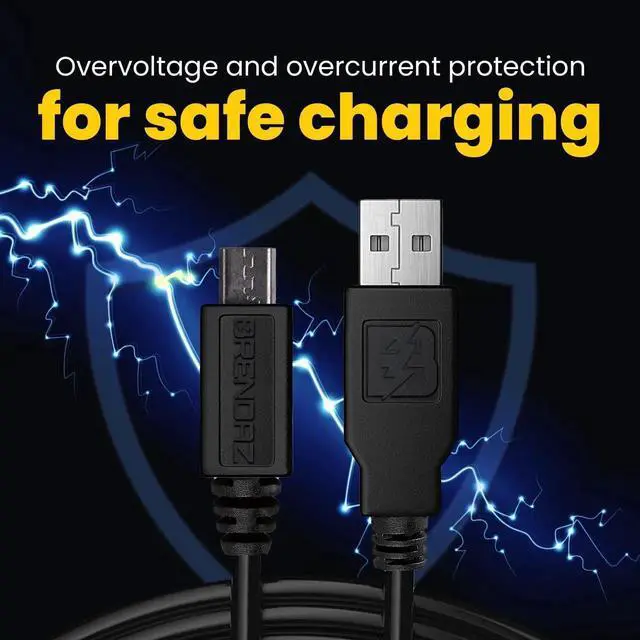 Alt view image 3 of 5 - (10-Pack) 15ft. Micro USB Cable, Charging & Data Transfer Android USB Cord, Compatible with Kindle Fire HD, 6 7 8 10 (1-8th Gen) Kindle Paperwhite Tablet, Bluetooth Speakers, Headphone (15-feet)