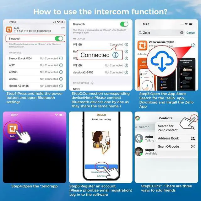 Alt view image 6 of 7 - 2 Pack Wearable Bluetooth Speaker with Walkie Talkie funtion, IPX7 Waterproof Clip-on Portable Speaker, TWS Pairing Portable Speaker for Hands-Free Music/Calls for Work/Cycling/Running/Hiking