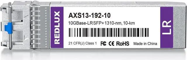 Alt view image 4 of 5 - REDLUX 10G SFP+ Transceiver, 10G-LR SFP+ Module, 1310nm SMF, Dual LC Connector, up to 10 KM, Compatible for Cisco SFP-10G-LR, Meraki, Ubiquiti UniFi UF-SM-10G, Netgear and More, Pack of 2