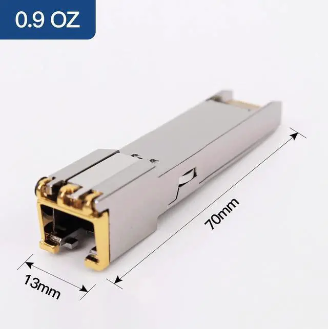 Alt view image 3 of 5 - 10G SFP+ RJ45 Copper Transceiver, 10G T Copper Module 10GBase-T SFP CAT.6a/7 up to 30 Meters Compatible with Cisco,Ubiquiti,Netgear,D-Link,Supermicro,TP-Link,Broadcom Mikrotik,Unifi