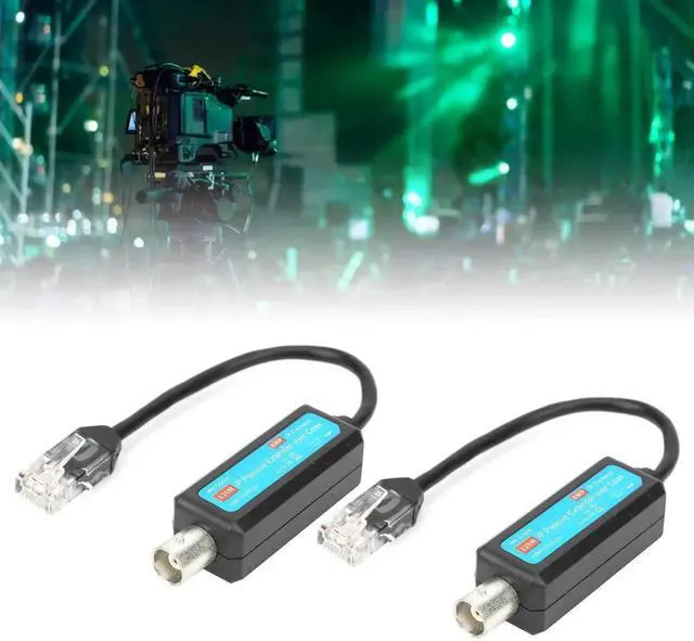 Alt view image 4 of 5 - SYH&AQYE Passive IP Network Coaxial Transmitter, Coaxial to RJ45 Ethernet Transmitter, 10/100Mbps High Speed Transmission Coaxial Lines Extender for 720P 960P 1080P 8MP HD IP Web Camera