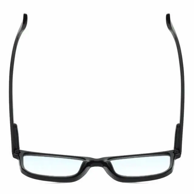 Alt view image 3 of 5 - Calabria R861 Blue Light Reading Glasses +1.00 Black Men Women Trendy Eyeglasses Work Gaming Computer Readers w/Zipper Case