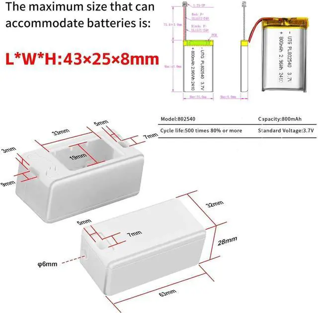 Alt view image 2 of 5 - Heltec WiFi LoRa 32 V3 Development Board with Plastic Case 800mAh Battery ESP32 S3 SX1262 Meshtastic LoRaWAN Compatible OLED Display Type-C USB IoT Node for Smart Home Industrial Control (N30 White)
