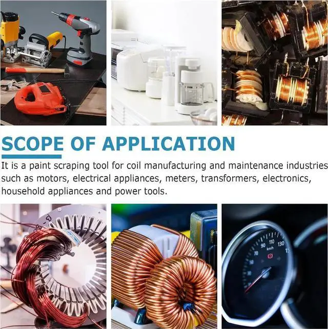 Alt view image 7 of 7 - Handheld 75W Wire Stripper Cutter Enameled Wire Paint Scraper 12000r/min (110V)