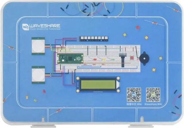 Alt view image 2 of 5 - waveshare for Raspberry Pi Pico Basic Starter Kit with Rich Tutorials and Resources,Fast Getting Started with Raspberry Pi Pico and MicroPython Programming for Raspberry Pi Beginners