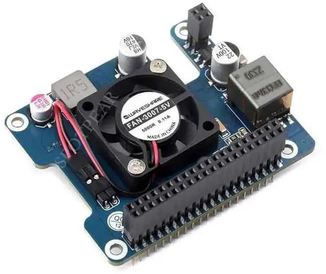 Alt view image 2 of 4 - PoE-HAT-F PoE-HAT-F PoE HAT Power Over Ethernet 802.3af Moudle for Raspberry Pi5