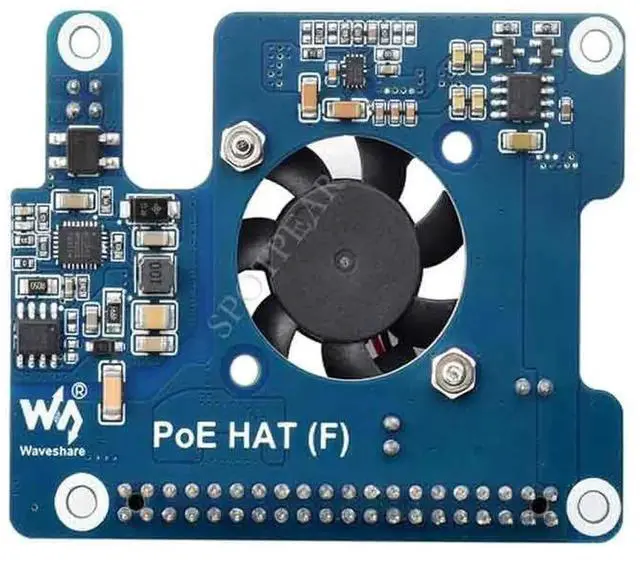 Alt view image 4 of 4 - PoE-HAT-F PoE-HAT-F PoE HAT Power Over Ethernet 802.3af Moudle for Raspberry Pi5