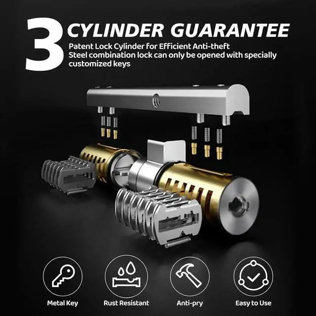 Alt view image 2 of 7 - Brake Pedal Lock, Anti Theft Car Device, Brake or Clutch Pedal Deadbolt Lock, Vehicle Anti Theft System with Steering Wheel Sunshade for Cars, Trucks, SUV's, Van Security with 3 Keys