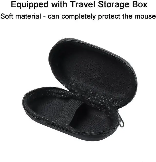 Alt view image 2 of 5 - Samudgate Wireless Mouse, 2.4GHz Ergonomic Mouse Small Handheld Finger Mouse 1200DPI Rechargeable Computer Mouse with Mouse Box,Portable Mini Mouse for Laptop Computer