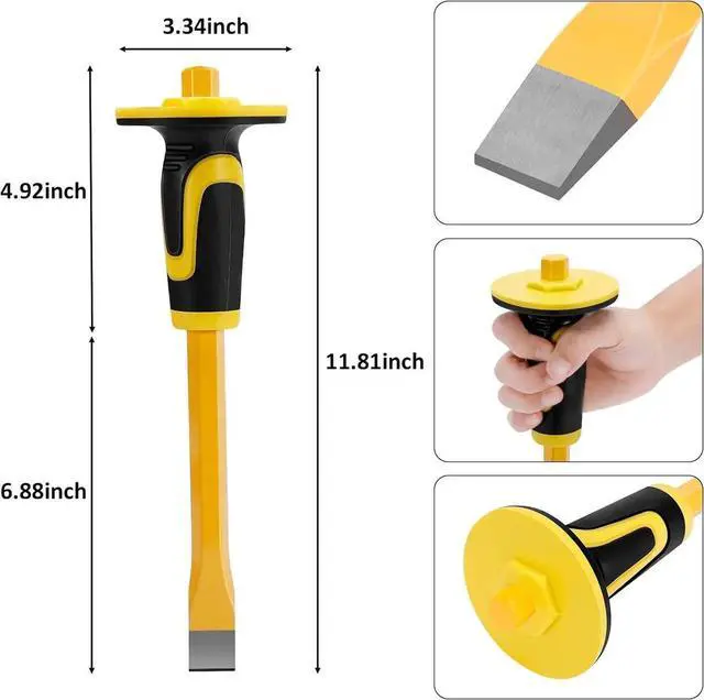 Alt view image 7 of 7 - 25 PCS Geology Rock Pick Equipment Kit, 28 oz. Rock Pick Hammer with 12" Mason Chisel, Safety Glasses, Whistle, Jewelers loupe, Tool Set for Hounding, Gold Mining & Prospecting, Stone Breaking