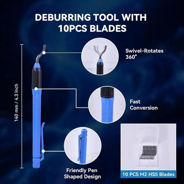 Alt view image 7 of 7 - Tube Cutter Set 8 in 1, Heavy Duty Pipe Cutter 1/8''-2'', Mini Pipe Cutter 1/8 to 1-1/8, Deburring Tool with 10 Steel Blades, Tubing Reamer, Copper Pipe Cleaner Brush for HVAC, Plumbing