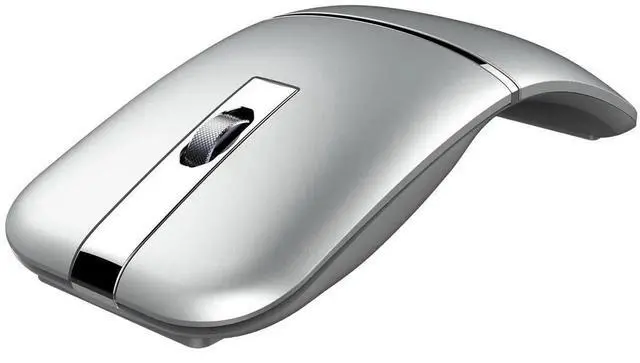 Main image of Bluetooth Wireless Arc Mouse, Dual Model (2.4G+BT5.1) Rotating Foldable Mouse for Microsoft, Rechargeable Portable Mice for Laptop, Notebook, PC, MacBook, Chromebook