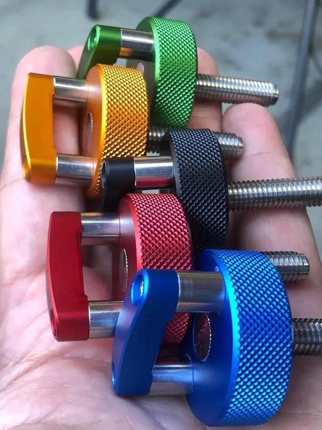 Billet Aluminum JKU Hard Top Quick Removal Fastener Thumb Screw ...