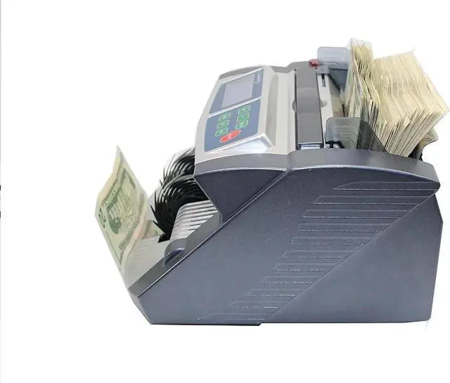 Alt view image 2 of 7 - AccuBANKER AB1100PLUSMGUV Commercial Grade Money Counter Machine, Hopper Capacity 200 Bills & Speed 1,300 Bills/Min, Bill Counter Includes Reliable Counterfeit Detector Ultraviolet and Magnetic