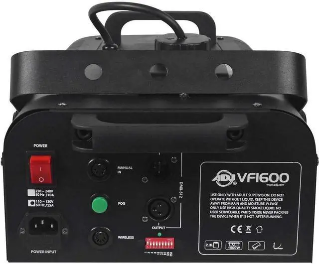 Alt view image 4 of 6 - Products VF1600 1500-Watt Mobile Fog Machine