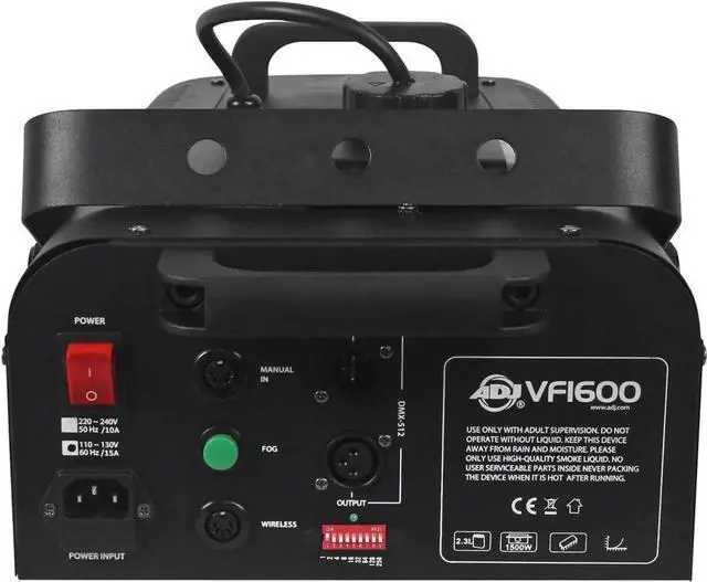 Alt view image 6 of 6 - Products VF1600 1500-Watt Mobile Fog Machine