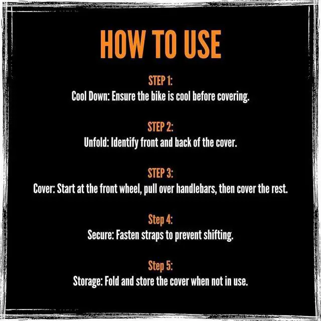 Alt view image 5 of 6 - TruTension | Heavy Duty Motorcycle Rain Cover | Motorcycle Tools & Accessories | XL