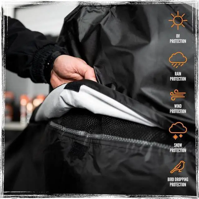 Alt view image 6 of 6 - TruTension | Heavy Duty Motorcycle Rain Cover | Motorcycle Tools & Accessories | XL