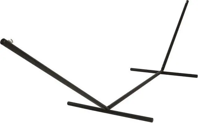 Main image of 15 ft. Tri-Beam Steel Hammock Stand with Right Connection Design and Cape Shield Powder Coating, 600 LB Weight Capacity, Handcrafted in The USA - Black