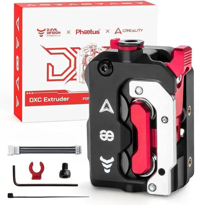 Main image of DXC Extruder Upgrade Dual-Drive Helical Gear System for Smooth & St Feeding Compatible with K1/K1C/K1 Max /K1 SE 3D Printers Multi-Filament Support, Plug & Play