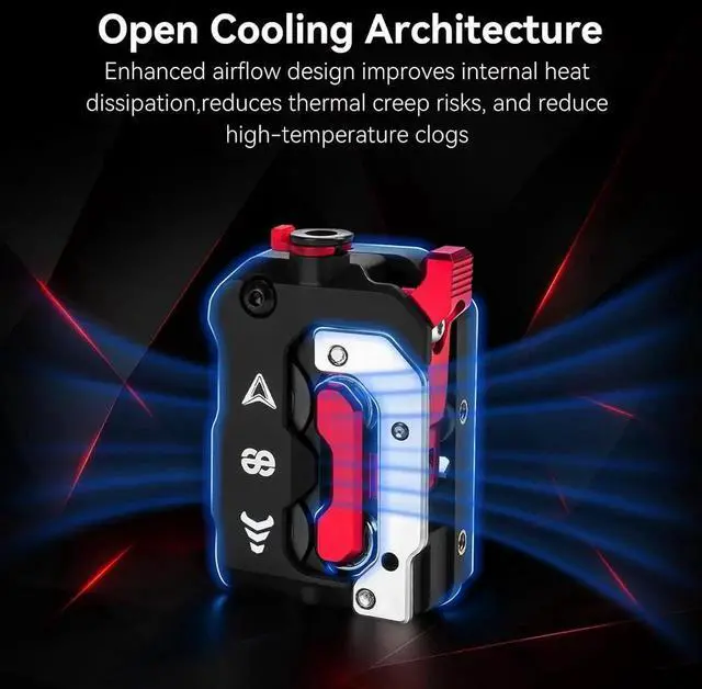 Alt view image 7 of 7 - DXC Extruder Upgrade Dual-Drive Helical Gear System for Smooth & St Feeding Compatible with K1/K1C/K1 Max /K1 SE 3D Printers Multi-Filament Support, Plug & Play