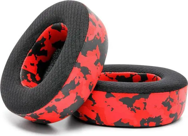 Main image of WC Freeze Nova Pro Wireless - Cooling Gel Earpads for Arctis Nova Pro Wireless ONLY (Doesnt Fit Other Models), Made by Wicked Cushions, Improved Durability, Thickness & Sound Isolation | Red Camo