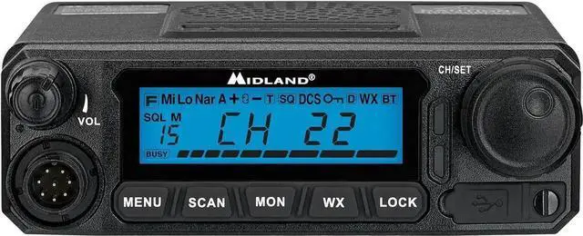 Alt view image 5 of 7 - ® MXT500 50-Watt GMRS Mobile Radio - for Farms, Ranches, Overlanding, Trails, and Off-Roading - 8 Repeater Channels, Compact Design, External Magnetic Mount, 2.1dB Unity Gain Antenna