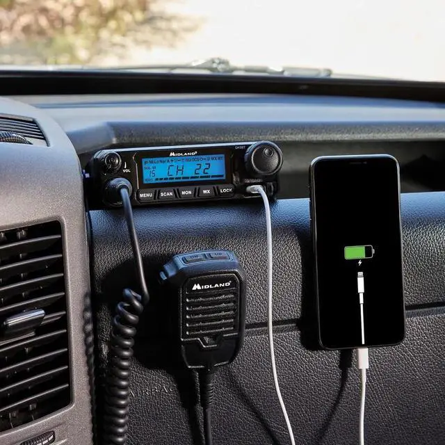 Alt view image 7 of 7 - ® MXT500 50-Watt GMRS Mobile Radio - for Farms, Ranches, Overlanding, Trails, and Off-Roading - 8 Repeater Channels, Compact Design, External Magnetic Mount, 2.1dB Unity Gain Antenna