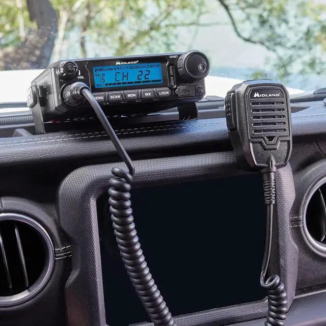 Alt view image 6 of 7 - ® MXT500 50-Watt GMRS Mobile Radio - for Farms, Ranches, Overlanding, Trails, and Off-Roading - 8 Repeater Channels, Compact Design, External Magnetic Mount, 2.1dB Unity Gain Antenna