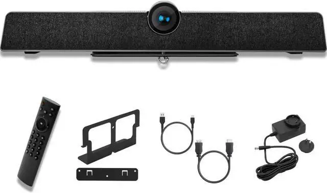 Main image of 4K USB Video Conference Room Camera System 120° FOV with 5X Zoom, AI Auto Framing, Echo Cancellation, 8m Mic Pickup Conferencing System for Home Offices, Zoom, Skype, Microsoft Teams, PC Meetings