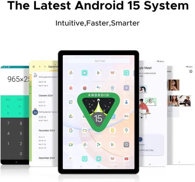 Alt view image 3 of 7 - T36(2025) Android 15 Tablet,12 inch Tablet 32GB+256GB/ 2TB Expand Octa-Core Gaming Tablets,8800mAh,FHD+ Touchscreen with sim Card Slot,WiFi 5,Dual Camera,BT5.0,Widevine L1,Black