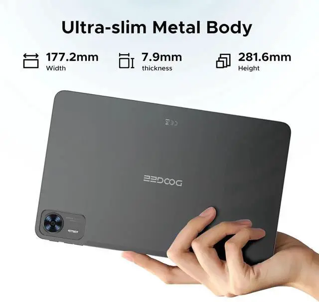 Alt view image 5 of 7 - T36(2025) Android 15 Tablet,12 inch Tablet 32GB+256GB/ 2TB Expand Octa-Core Gaming Tablets,8800mAh,FHD+ Touchscreen with sim Card Slot,WiFi 5,Dual Camera,BT5.0,Widevine L1,Black