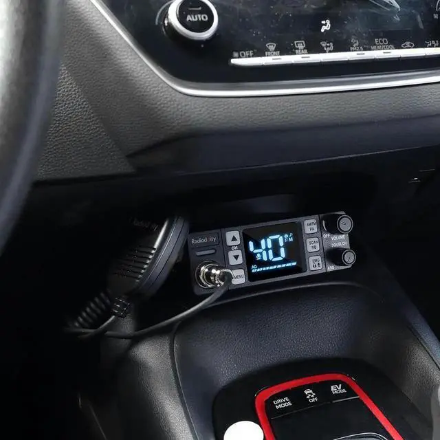 Alt view image 3 of 7 - CB-606 CB Radio, 40 Channel Mobile CB Radio with AM/FM/PA Modes, 2.2 LCD Screen, Instant Channel 9/19, VOX, Roger Beep, TOT, ASQ/SQ, for Off-Road Adventure