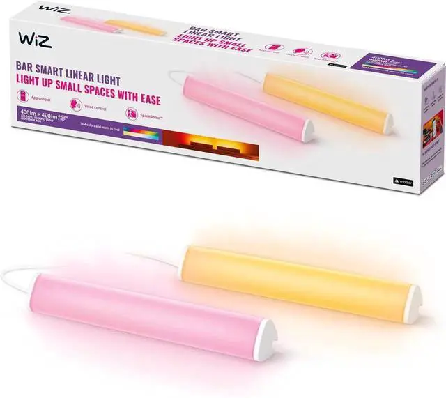 Main image of Portable LED Light Bar - Flowing Multicolor LED Color-Changing Light Bar For Your Smart Home - Compatible with Alexa and Google Home Assistant - 1 Pack