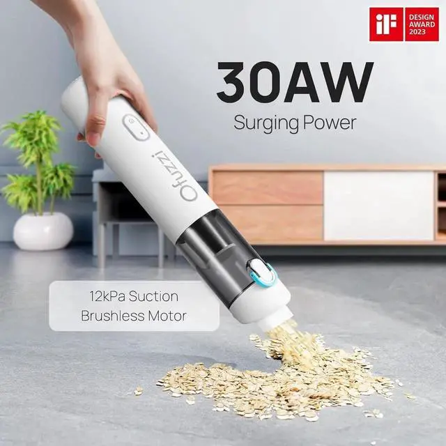 Alt view image 4 of 7 - H8 Apex Car Vacuum Cleaner, Portable Handheld Vacuum Cleaner with 12000Pa High Power, Ultra-Lightweight 1.2lbs, USB-C Fast Charging, Mini Car Vacuum for Car, Home, Pet Hair,