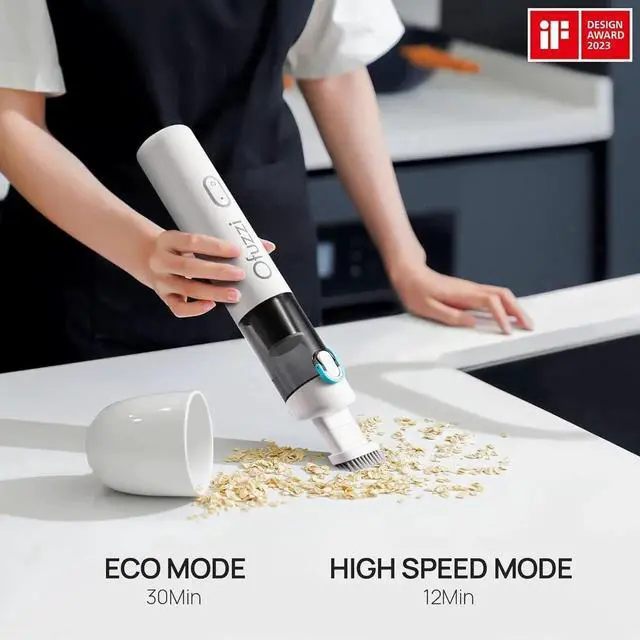 Alt view image 7 of 7 - H8 Apex Car Vacuum Cleaner, Portable Handheld Vacuum Cleaner with 12000Pa High Power, Ultra-Lightweight 1.2lbs, USB-C Fast Charging, Mini Car Vacuum for Car, Home, Pet Hair,