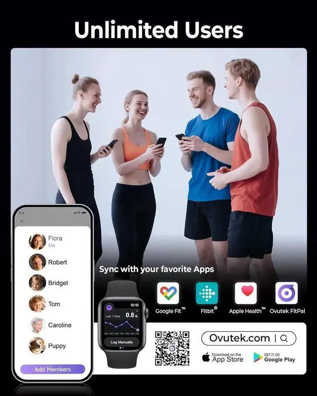 Alt view image 4 of 7 - Professional Smart Scale for Body Weight, BMI, Body Fat, Muscle Mass, Highly Accurate Body Composition Weighing Machine, Bathroom Digital Scale Large Display Sync with Fitness App, 450lb