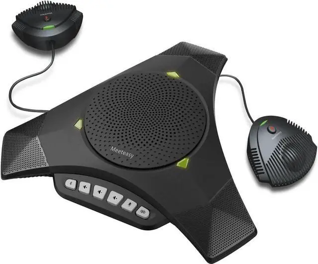 Main image of MVOICE8000 EX-B Bluetooth Conference Speakerphone with 2 Expandable Microphones for Web conferencing,360° &16ft Voice Pickup Range,Noise Reduction,Echo Cancellation