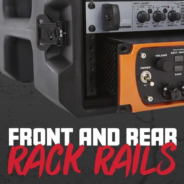 Alt view image 4 of 6 - Cases Pro Series Rotationally Molded 8U Rack Case with Standard 19" Depth; Made in USA (G-PRO-8U-19)