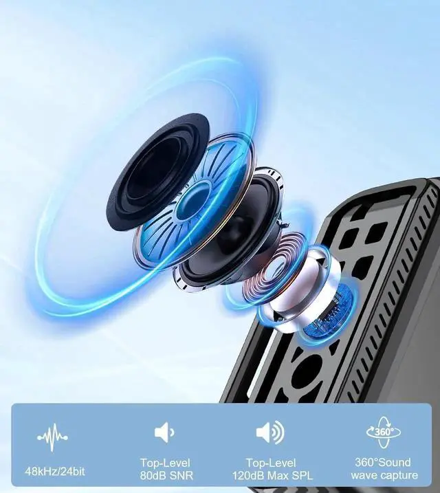 Alt view image 5 of 7 - Wireless Lavalier Microphone for iPhone/Android/Camera/PC,AI Noise Canceling Clip-On Mic with Charging Case- Magnetic Dual Mics for Podcast, Vlog, Interview & Video Recording 492Ft Range