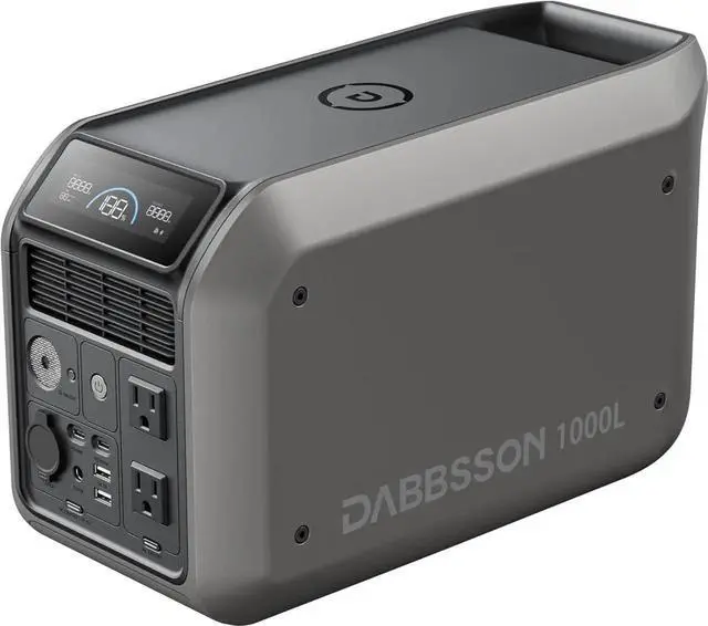 Main image of Solar Generator 1000L, 1008Wh Semi-Solid LiFePO4, 1200W AC Output/100W USB-C, 1600W Power Boost, 1.3X Longer Runtime, 0-80% in 50 Min, Portable Power Station for Home Backup/Camping/RV