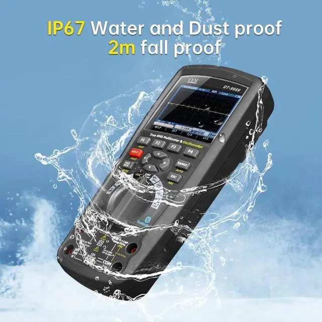 Alt view image 6 of 6 - T.ax Included Digital Handheld Oscilloscope Multimeter,DT-9989 Oscilloscope 3 in 1 Bluetooth Interface, 50000 Counts,0.025% DCV Accuracy, Digital Multimeter with 3.5 inch LCD Display