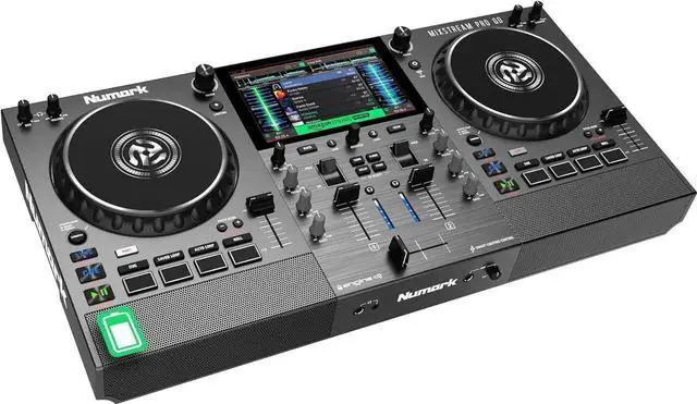 Main image of Mixstream Pro Go Portable DJ Controller with Battery, Mixer with Stem Separation, Speakers, WiFi Streaming, Touchscreen, works with Serato DJ