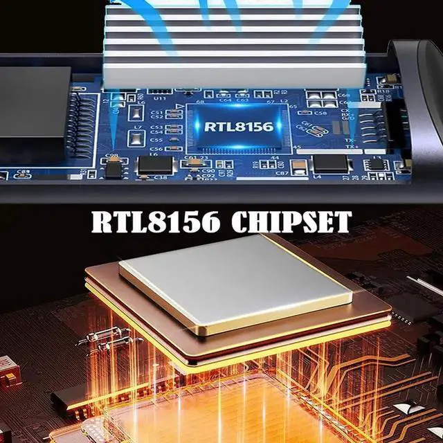 Alt view image 3 of 5 - xiwai USB 3.1USB-C Type-C Male to 2500Mbps 2.5Gbps GBE Gigabit Ethernet Network LAN Cable Adapter for Laptop